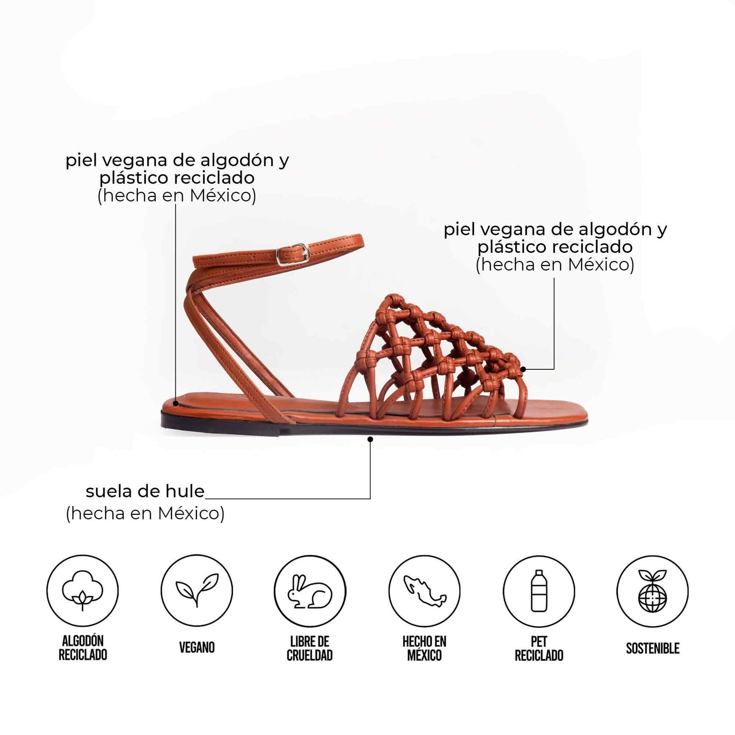 SANDALIAS JUANY CARAMELO